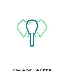 elephant icon vector illustration logo template for many purpose. Isolated on white background.