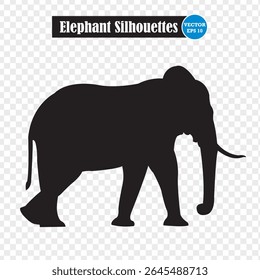 Elephant icon vector illustration. elephant logo. Elephant Icon Silhouettes. Eps 10