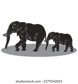 Elephant icon vector illustration symbol design