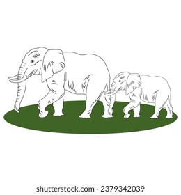 Elephant icon vector illustration symbol design