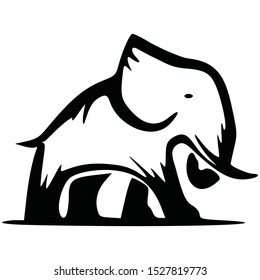 Elephant icon vector logo element