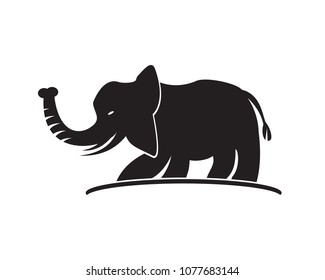 Elephant Icon Vector Logo Template Illustration Design