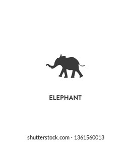 elephant icon vector. elephant sign on white background. elephant icon for web and app