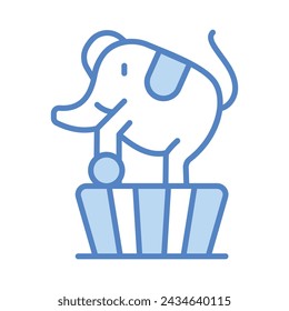Icono de elefante vector. Ilustración estándar.