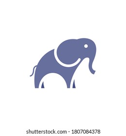 Elephant illustration in abstract style, vector