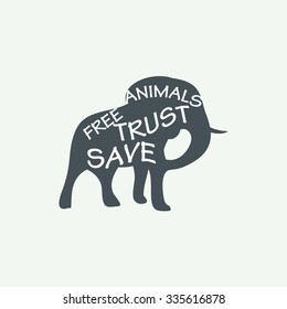 elephant illustration for design