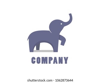 Elephant illustration logo