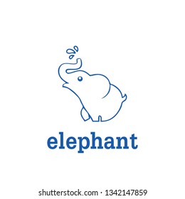 elephant ilustration logo