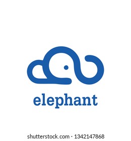 elephant ilustration logo