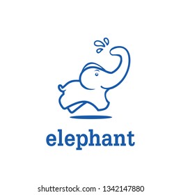 elephant ilustration logo