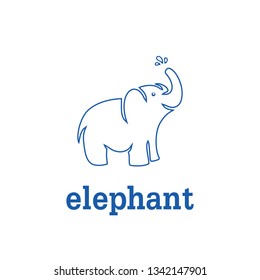 elephant ilustration logo