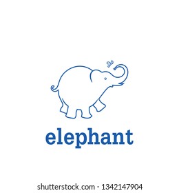 elephant ilustration logo