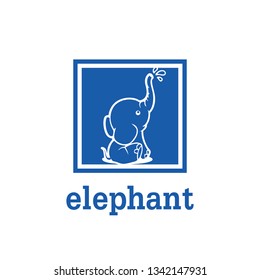 elephant ilustration logo