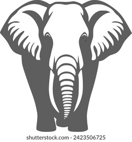 An elephant image is a visual depiction of an elephant, commonly utilized in design projects and illustrations to represent the majestic mammal's characteristics and presence.