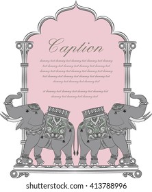 Elephant in Indian art style 5