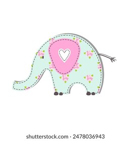 Elephant. Isolated on white background.