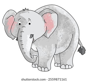 Elephant isolated on white background