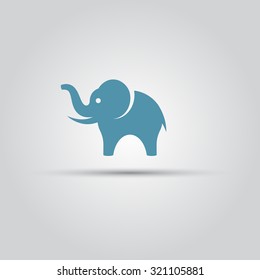 Elephant isolated vector icon