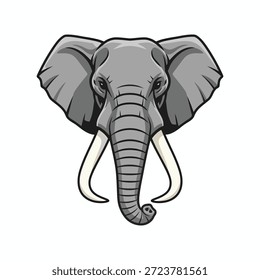 Elefant einzeln auf weißem Hintergrund