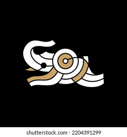 Elephant Jumping Logo vector Icon Illustration