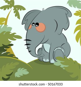 elephant in the jungle