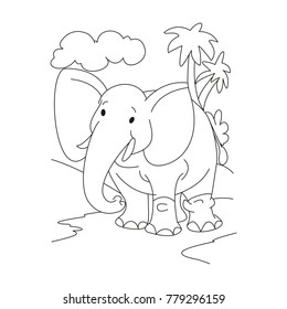 Elephant in jungle