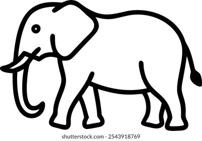 Elephant Line Art And Logo Design