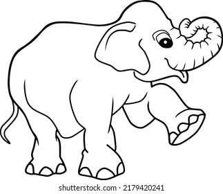 1,226 Elephant outline picture Images, Stock Photos & Vectors ...
