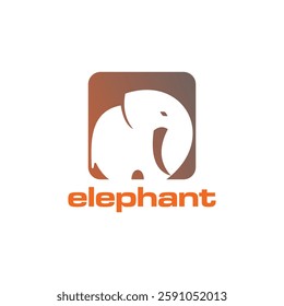 Elephant Logo. African Wildlife Elephant Logo Icon Vector Illustration