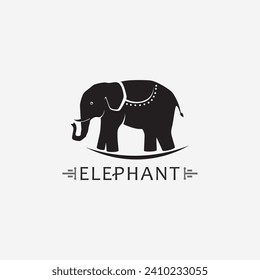 Elephant Logo animal Vector Illustrator Design Template