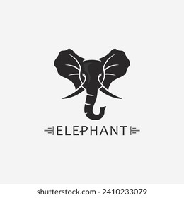 Elephant Logo animal Vector Illustrator Design Template
