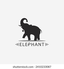 Elephant Logo animal Vector Illustrator Design Template
