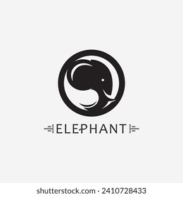 Elephant Logo animal and Vector Illustrator Design Template