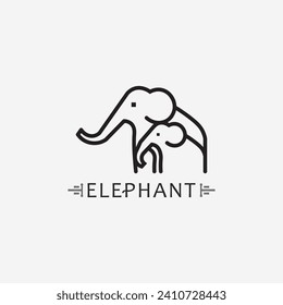 Elephant Logo animal and Vector Illustrator Design Template