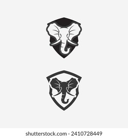 Elephant Logo animal and Vector Illustrator Design Template