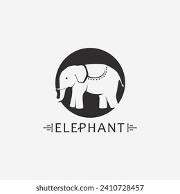 Elephant Logo animal and Vector Illustrator Design Template