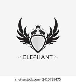 Elephant Logo animal and Vector Illustrator Design Template
