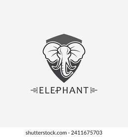 Elephant Logo and animal Vector Illustrator Design Template