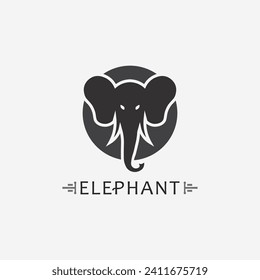 Elephant Logo and animal Vector Illustrator Design Template