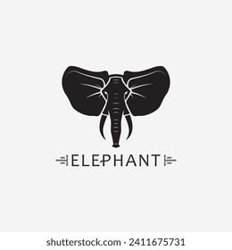 Elephant Logo and animal Vector Illustrator Design Template