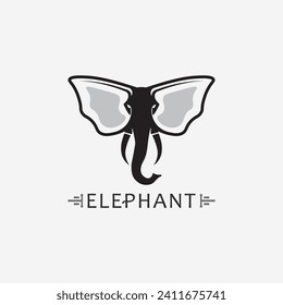 Elephant Logo and animal Vector Illustrator Design Template