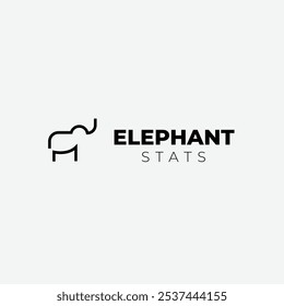 Elephant logo company branding vector illustration