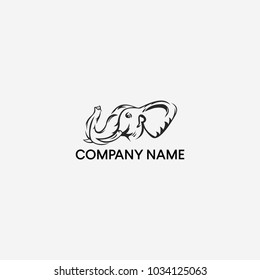 elephant logo design