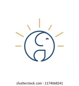 elephant logo design