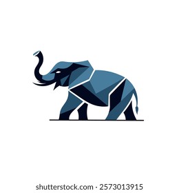 elephant logo design concept premium vector template	