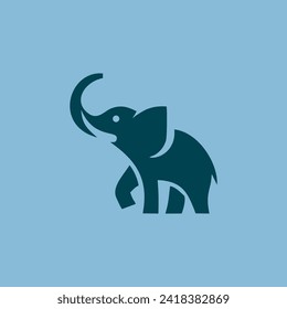 elephant logo design graphic template