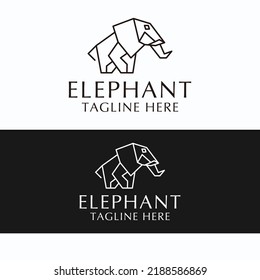Elephant logo design icon template