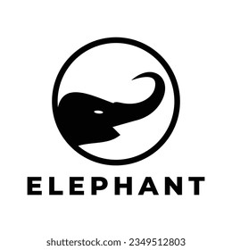 Elephant logo design icon template	
