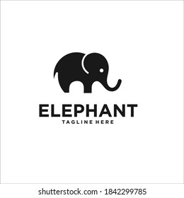 Elephant logo design icon vector