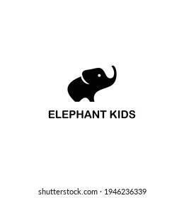 Plantilla de concepto vectorial del icono de diseño del logotipo del elefante